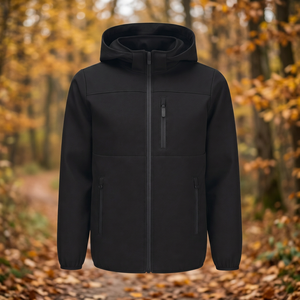 Custom Logo Embroidered Front Mandarin Collar Thin Formal PU Zipper <b>Waterproof</b> Breathable Windproof Unisex Winter <b>Jacket</b> - Product Image 3