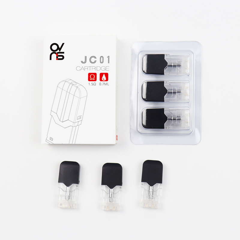 Оригинальный картридж OVNS JC01 CBD vape pod W01 с керамической катушкой и хлопковой катушкой для одноразового набора электронных сигарет