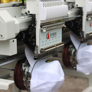 Tth komputer industri mesin bordir kecil menawarkan efisiensi kepala ganda yang dapat diprogram sebagai mesin pembuat topi kecepatan tinggi. - Product Image 3