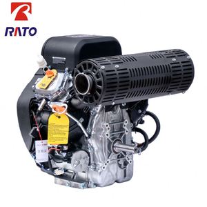 เครื่องยนต์เบนซิน RATO R999 สองสูบ 2V90 สตาร์ทไฟฟ้า 36 แรงม้า ระบายความร้อนด้วยอากาศ สำหรับเครื่องจักรกลทางวิศวกรรม พร้อมตลับลูกปืน - Product Image 4
