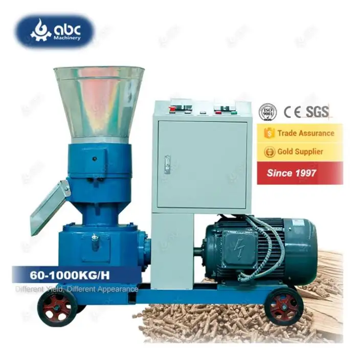 Großhandels preis Elektro/Diesel/Zapfwelle Kleine Mini-Flachdüsen-Sägemehl-Pellet mühle zur Herstellung von Holz, Biomasse, Stroh, Schale hausgemachte Pellets