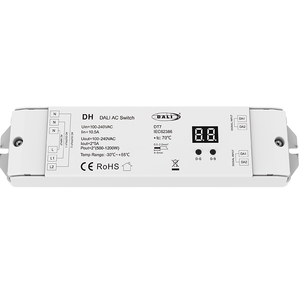 Interruptor de Atenuación DALI DH (<span class=keywords><strong>DT7</strong></span>) 100-240 VCA 2 Canales * 5 A, Interruptor de CA con Garantía de 3 Años, 2400 W - Product Image 2