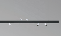Arcllux Mini Rail LED Ultra Fin 15MM 48V 24V, Montage en Surface, Suspendu, Magnétique, Certifié CE ROHS LVD EMC