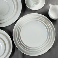 Factory Direct Home Use & Hotels Wholesale Price Cheap White Ceramic Dinnerware Set Includes Porcelain Plates Bowls Cup Kit