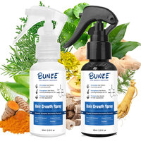 Spray de croissance des cheveux 60 ml, Pousse Cheveux, huile essentielle de romarin, sérum de croissance des cheveux à la biotine, spray pour femmes et hommes