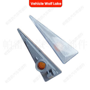 ไฟสะท้อนแสงด้านข้างรถยนต์ Wolf Lake Renault รูปสามเหลี่ยมสีขาว วัสดุ ABS สำหรับไฟสัญญาณเตือนกันชนรถยนต์ - Product Image 5