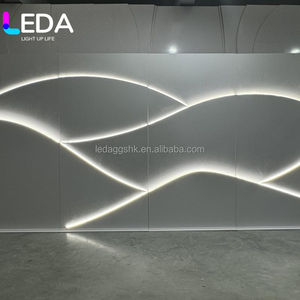 Fondo acrílico cuadrado blanco para decoración de eventos clásicos LEDA, soporte para fondo de boda para decoración de fiestas - Product Image 2