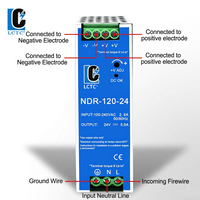 Alimentation à découpage universelle AC-DC LCTC NDR-120-24 240W 24V 5A, boîtier métallique, montage sur rail DIN, 50/60Hz 100-240VAC