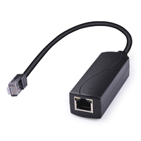 Convertisseur PoE PLUS RJ 100-240VAC vers 24V 1A à sortie unique IEEE802.3at 10/100Mbps