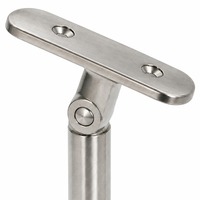 Support de poteau de garde-corps en verre en acier inoxydable pour escalier, balcon, terrasse