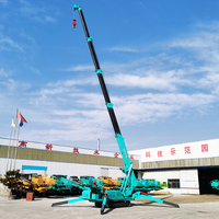 Mini grue pliante de levage de chenille d'araignée de levage de l'espace étroit électrique avec la mini grue hydraulique