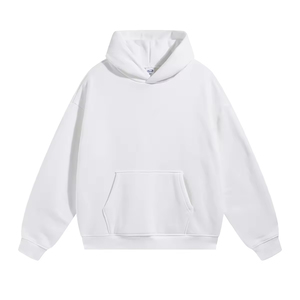 Sudadera con capucha para hombre, de algodón de estambre grueso de 380 g, forrada, con estampado puff, de corte holgado, unisex, tallas grandes, al por mayor - Product Image 2