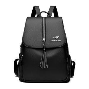 2023 haute qualité en cuir souple sacs à dos école sac à dos pour les étudiants <span class=keywords><strong>du</strong></span> collège haute capacité sac de voyage mode femmes sacs à dos - Product Image 1