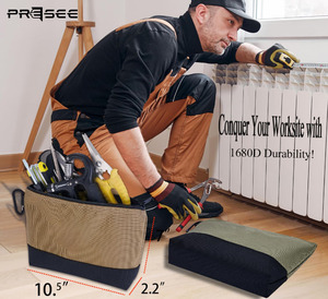 Biểu Tượng Tùy Chỉnh Màu Xanh Lá Cây Nhiệm Vụ Nặng Nề Công Cụ Túi Dây Kéo Lưu Trữ Túi Công Cụ Nhỏ Với Kim Loại Carabiner Túi - Product Image 6