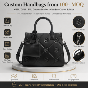 <span class=keywords><strong>Sac</strong></span> à <span class=keywords><strong>main</strong></span> de luxe pour femme YIKU, en <span class=keywords><strong>cuir</strong></span> végétalien noir gaufré hexagonal, avec logo personnalisé, quincaillerie argentée, fabrication usine depuis 20 ans, MOQ 100 - Product Image 4