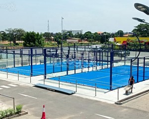 Pista <span class=keywords><strong>de</strong></span> Pádel Estándar <span class=keywords><strong>de</strong></span> 20m X 10m, Aprobada por la CE, Marco y Césped Personalizables, Apta para Entrenamiento y Partidos - Product Image 3