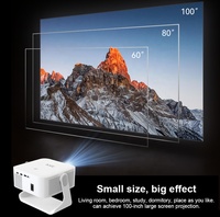 Proyector de Alta Luminosidad 450ANSI Full HD 1080p LCD LED WiFi 6 para Hogar y Oficina, Enfoque Automático Digital, Decodificación del Sistema Android 14, Proyector 4K