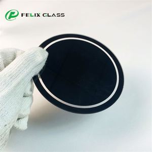 OEM Usine Personnalisée 147*87*5mm Noir Sérigraphie Cadre en Verre Poli Panneau en Verre Socket Panneau en Verre - Product Image 4