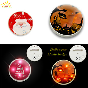Broche musical <span class=keywords><strong>de</strong></span> <span class=keywords><strong>Navidad</strong></span> LED: luces intermitentes y melodías festivas para regalos <span class=keywords><strong>de</strong></span> <span class=keywords><strong>Navidad</strong></span>, promociones minoristas, fiestas <span class=keywords><strong>de</strong></span> disfraces - Product Image 3