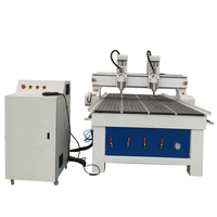 Machine de fraisage et de gravure CNC à double broche 1325 pour le bois