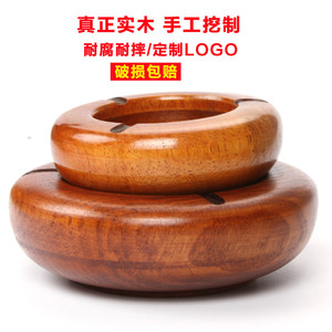 Cendrier en bois créatif pour hôtels, cafés internet, restaurants et salons. Grand cendrier en bois de style rétro avec - Product Image 4