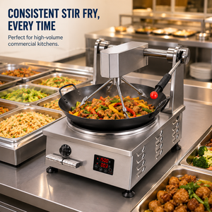 Tabletop Eight-Claw Automatic Stir Fry Machine <b>Electric</b> Induction Wok Cooker for Restaurant Commercial Kitchen One Stop Purchase - Product Image 5