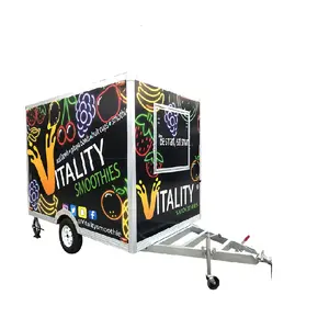 TUNE China Mobile Food Cart Churros Cart Gerobak Kopi untuk Dijual