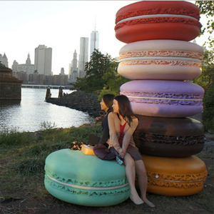 كرسي بسكويت ماكارون حديث على شكل طعام اسكندنافي كراسي وشم خارجية لمول ومدرسة صالة ألعاب رياضية ديكورات انتظار - Product Image 4