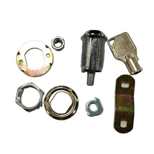 Gabinete de buzón de Metal con llave fundida a presión de aleación de Zinc de seguridad con empujador de monedas Cerradura de puerta de leva tubular - Product Image 1