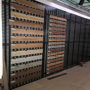 แผ่นไม้เจาะรูสำหรับติดตั้งข้ามพรมแดน แผ่นผนังแบบอิฐ แผ่นเพ็กบอร์ด แผ่นไม้เอียงขนาดใหญ่ ชั้นวางตัวอย่างพื้นไม้ - Product Image 6