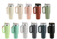 Gobelet en acier inoxydable Offre Spéciale, 40oz, Double paroi, vide, couleur personnalisée, tasse à café avec poignée