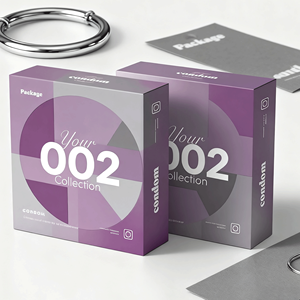 Cajas <span class=keywords><strong>de</strong></span> Almacenamiento para <span class=keywords><strong>Condones</strong></span> <span class=keywords><strong>de</strong></span> Alta Gama, Impermeables, con Logotipo Personalizado, Acabado Dorado/Plateado, Embalaje Rígido <span class=keywords><strong>de</strong></span> Papel para Juguetes Sexuales - Product Image 4