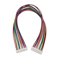 Fil de raccordement électronique coloré à double extrémité 28 AWG, pas de 125 mm, 2P-12P
