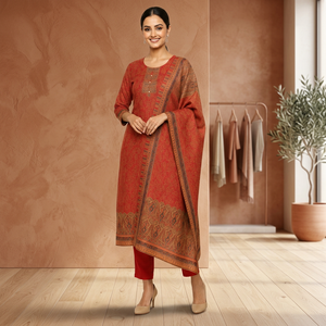 Conjunto Salwar Kameez para Hombre Talla Grande, Estilo Pathani, Estampado, Poliéster/Algodón, Kurta de Verano, Pantalón Palazzo, Ropa Casual Étnica - Product Image 3