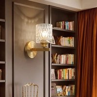 Applique murale d'intérieur rechargeable Applique murale d'intérieur en marbre pour la maison Lampe de chambre d'hôtel Lampe de marche LED encastrée Applique murale d'escalier