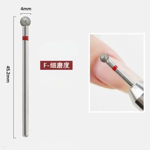 LOGO personnalisé fournisseur d'ongles forme de boule haute qualité fraise à ongles machine de manucure diamant fin <span class=keywords><strong>russe</strong></span> forets à ongles - Product Image 2