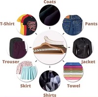 Cintres pliables classiques en velours floqué antidérapants pour enfants, avec crochets chromés, à un seul niveau, pour armoire de vêtements - Vente en gros à prix réduit