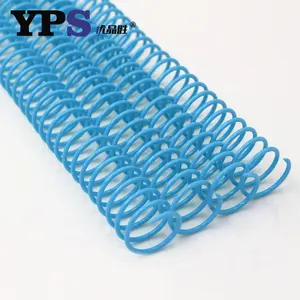 12mm Sky-blue PVC Plastic Single Coil