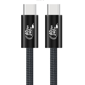 Ultra Slim thiết kế usb4 40Gbps Gen3 Cáp USB-C loại cáp cho Thunderbolt 4 PD 240W 8K HD Tipo C USB 4 Cáp - Product Image 1