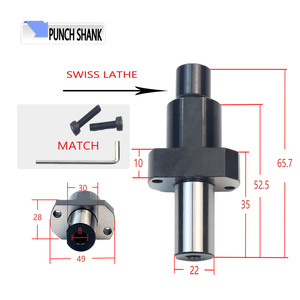 Đầu kẹp dao tiện trục thẳng OEM KUHO 8.0mm, kiểu trụ, dùng cho máy tiện, 8 lỗ - Product Image 4