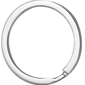 YYX accessoires porte-clés promotionnels Logo personnalisé métal blanc porte-clés boucle plat anneaux fendus - Product Image 4