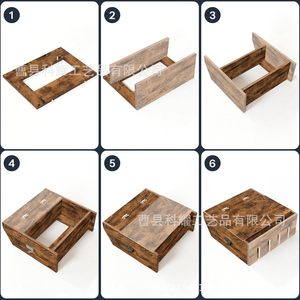 ชั้นวางไวน์ติดผนังไม้พร้อมที่แขวนแก้วสำหรับตกแต่งบาร์ที่บ้าน - Product Image 5