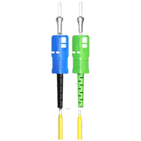 1m (3ft) Fiber Patch Cable 1 Fiber SC UPC Simplex to SC APC Simplex Single Mode (OS2) Riser (OFNR) 2.0mm Tight-Buffered Yellow