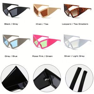 Lunettes de soleil œil de chat surdimensionnées UV400 pour femme, monture large coupe-vent, tendance 2025 - Product Image 4