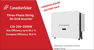 Onduleur solaire triphasé pour réseau électrique 350 kW certifié IEC avec garantie de 5 ans - Product Image 2
