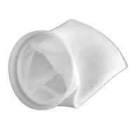Sac filtrant liquide en polyester, nylon, PP, 1-300 microns, chaussettes filtrantes, nouveau type de maille, fond incurvé, bord en acier ou en plastique