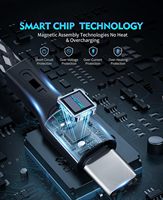 Kabel Data pengisi daya magnetik 3A 1M, produk baru, kabel Usb C ke kabel Tipe C Pd 60w, kabel pengisian cepat, kabel Tipe C