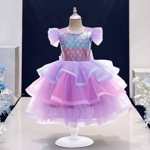 Costumes de cosplay de la princesse Ariel pour enfants, robe de sirène pour bébé fille, vêtements de fête d'anniversaire pour enfants, robe tutu - Product Image 5