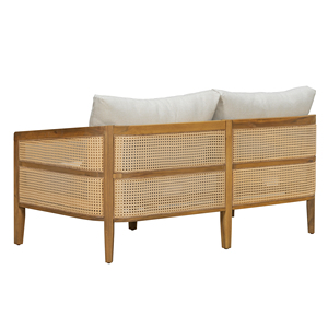 Conjunto de Muebles de Jardín de Ratán, Sofás para Exteriores, Conjunto de Madera de Teca Sólida para Terraza, Jardín, Patio Trasero, Ss-os7058 - Product Image 6