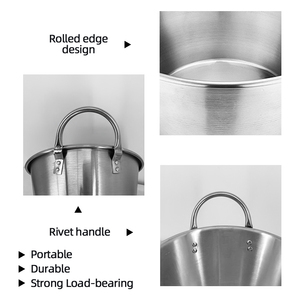 Cazo Profundo para Paella, Sartén Cóncava de Gran Capacidad, Wok Alto para <span class=keywords><strong>Carnitas</strong></span>, Utensilio de Cocina para Exteriores - Product Image 4